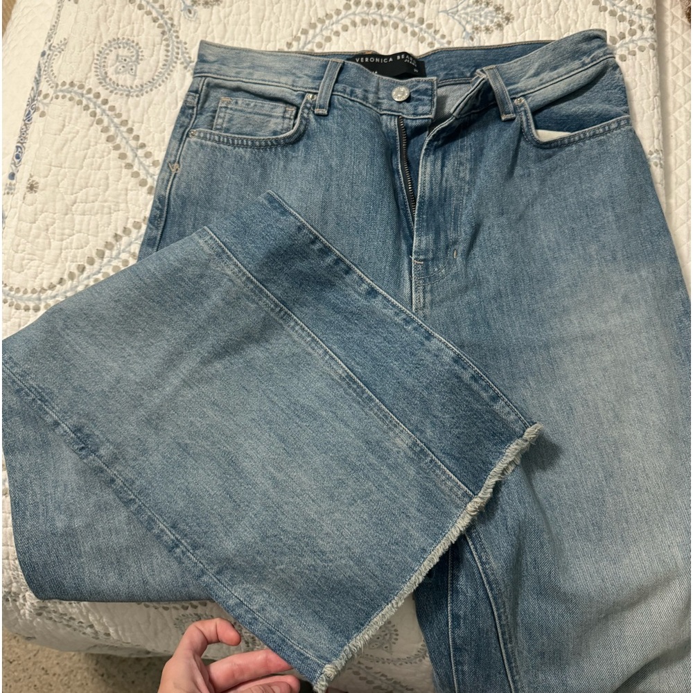 Veronica Beard High rise straight leg jeans